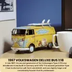 AJ021 1967 Volkswagen Deluxe Bus 1:18 